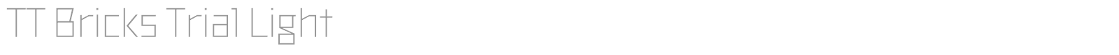 TT Bricks font preview